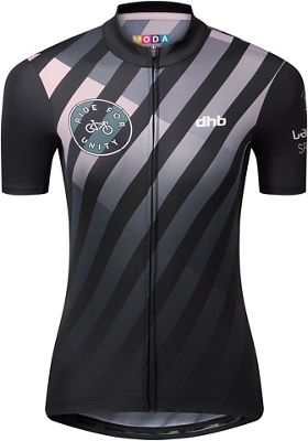 dhb Ride for Unity Womens SS Jersey - BLACK-PINK - UK 16}, BLACK-PINK