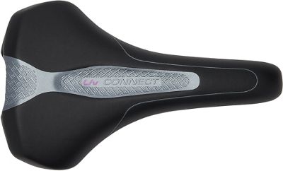 Giant Connect Upright Women's Road Saddle - Black-Grey - Steel Rails}, Black-Grey