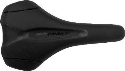 Giant Connect Upright Saddle - Nero/Nero - Steel Rails, Nero/Nero