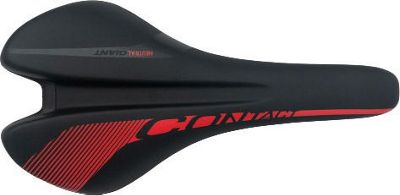 Giant Contact Neutral Saddle - Nero/Rosso - Steel Rails, Nero/Rosso