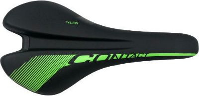 Giant Contact Neutral Saddle - nero - verde - Steel Rails, nero - verde