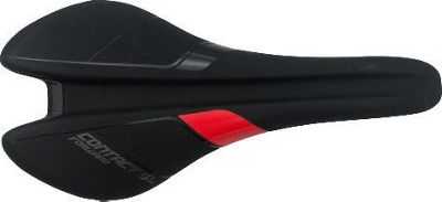 Giant Contact SL VL-1750 Forward Saddle - Nero/Rosso - Steel Rails, Nero/Rosso