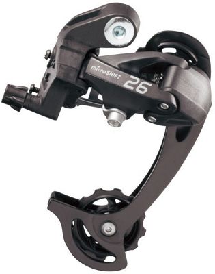 microSHIFT RD-M26 7-8 Speed MTB Rear Derailleur - Black - Long}, Black