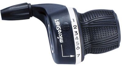 microSHIFT MS29-8R Twist Type 8 Speed Gear Shifter - Black - Right, Black