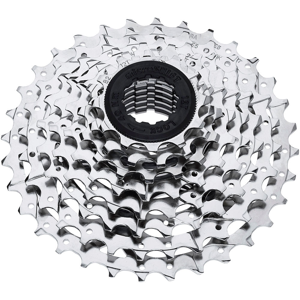 microSHIFT R8 H082 8 Speed Cassette - Argent - 11-28t, Argent