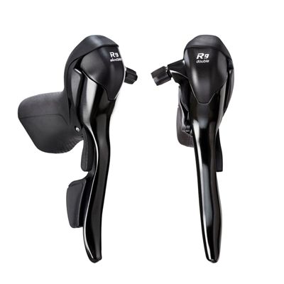 microSHIFT R9 2x9 Speed Dual Control Lever Set - Black - Pair, Black