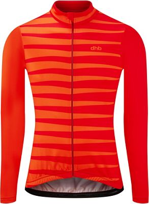 Maglia maniche lunghe dhb Blok Blaze 2021 - Orange-Red, Orange-Red