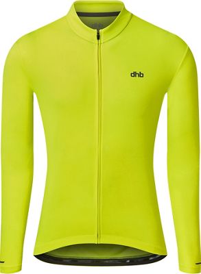 dhb Long Sleeve Jersey 2.0 - Fluro Yellow - XL}, Fluro Yellow