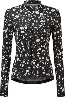 dhb Moda Womens Long Sleeve Jersey - KORI 2021 - Black-White - UK 12}, Black-White