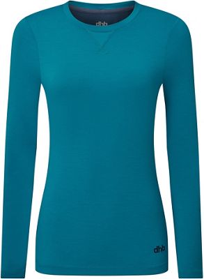 dhb Trail Merino Women's Long Sleeve Jersey - Teal - UK 12}, Teal