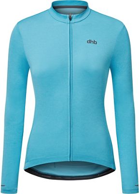 dhb Women's Long Sleeve Jersey 2.0 - Blue - UK 12}, Blue