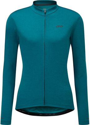 dhb Women's Long Sleeve Jersey 2.0 - Turquoise - UK 10}, Turquoise