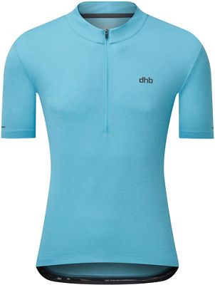 dhb 1-4 Zip Short Sleeve Jersey 2.0 - Blue - XXL}, Blue