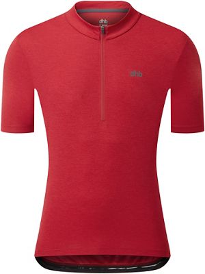 dhb 1-4 Zip Short Sleeve Jersey 2.0 - Jester Red - M}, Jester Red