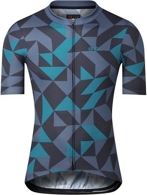 dhb Blok Short Sleeve Jersey - Rock 2021 - Navy-Teal - L}, Navy-Teal