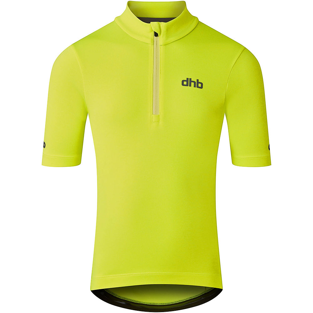 dhb Kids 1-4 Zip Short Sleeve Jersey 2021 - Amarillo - 6-8 Years, Amarillo