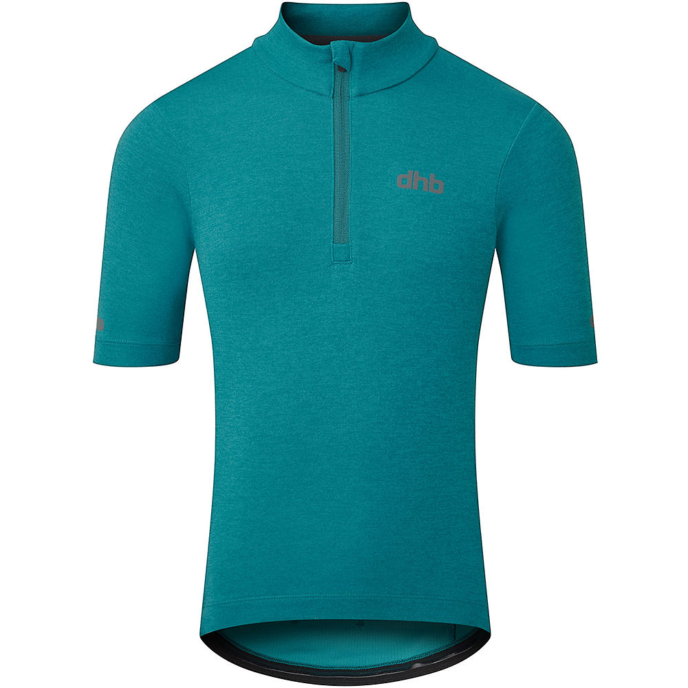 dhb Kids 1-4 Zip Short Sleeve Jersey 2021 - Turquesa - 6-8 Years, Turquesa