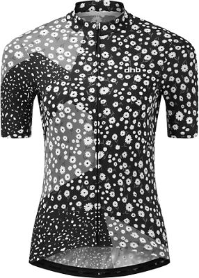 dhb Moda Womens Short Sleeve Jersey - DEIJI 2021 - Black-White - UK 10}, Black-White