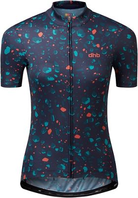 dhb Moda Womens Short Sleeve Jersey - FIAMMA 2021 - Navy-Orange, Navy-Orange
