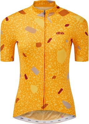 dhb Moda Womens SS Jersey - TERRAZZO - Yellow - UK 14}, Yellow