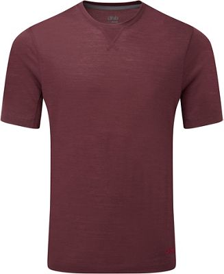 dhb Trail Merino SS Jersey - M(130) - Burgundy - L}, Burgundy
