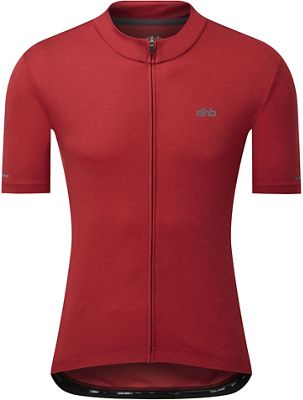 dhb Short Sleeve Jersey - Dark Red - L}, Dark Red