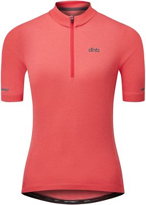 dhb Women's 1-4 Zip Short Sleeve Jersey 2.0 2021 - rosa - UK 8, rosa