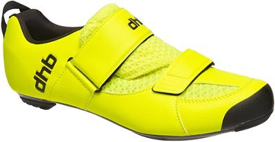 dhb Trinity Carbon Tri Shoe - Fluro Yellow - EU 44}, Fluro Yellow