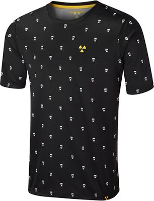 Nukeproof Blackline Short Sleeve Jersey - LTD ED SS21 - Black-Print - L}, Black-Print