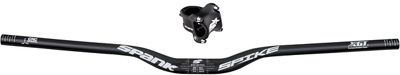 Manubrio Spank Spike 800 Race con attacco Race 2 - nero- grigio - Stem Length: 35mm, nero- grigio