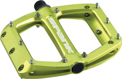 Spank SPOON 110 Flat Mountain Bike Pedals - Green, Green