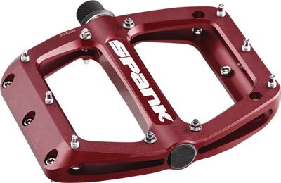 Spank SPOON 110 Flat Mountain Bike Pedals - Red, Red