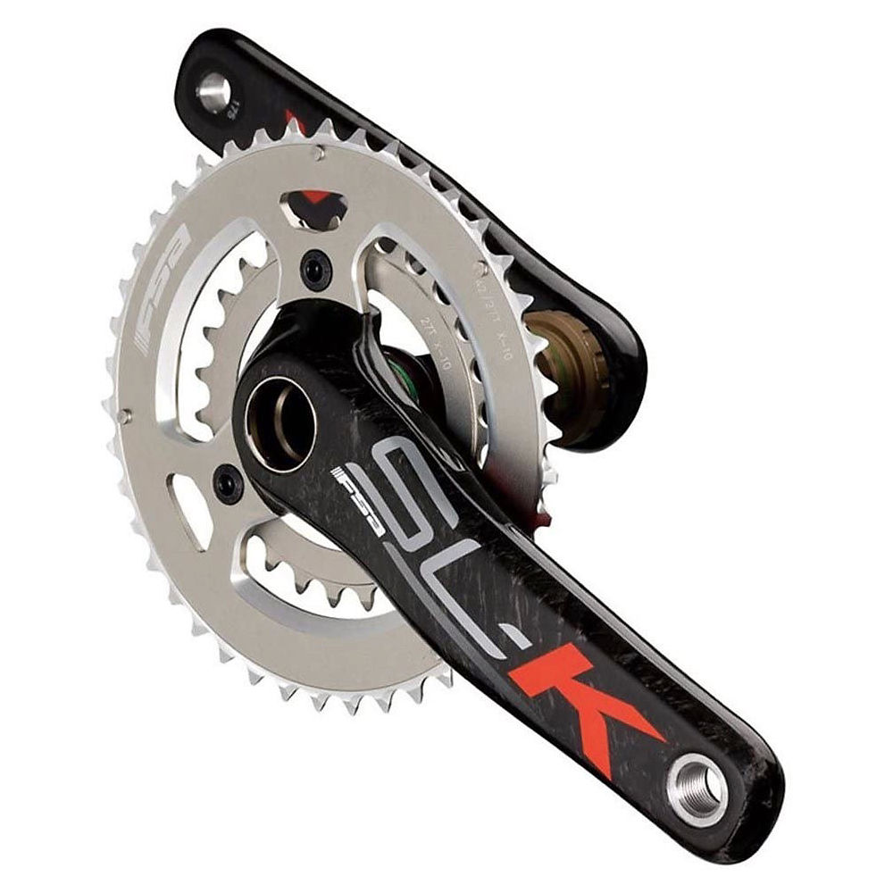 FSA SL-K MTB Double 10 Speed Chainset - Noir/Rouge - SRAM, Noir/Rouge