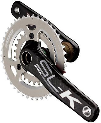 Guarnitura doppia MTB FSA SL-K 10 velocità - nero - bianco - SRAM, nero - bianco