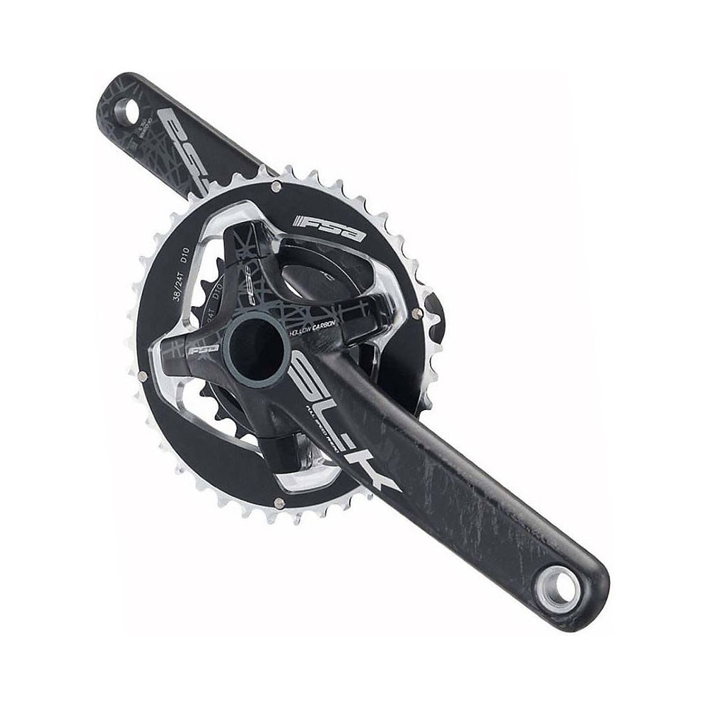 FSA SL-K Road Double 10 Speed Chainset - Noir-Gris - 38.24t, Noir-Gris