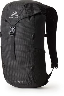 Gregory Nano 16 Backpack SS21 - Obsidian Black - One Size}, Obsidian Black