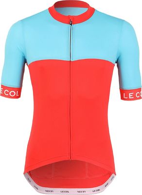 LE COL Sport Cycling Jersey II SS21 - Coral-SkyBlue, Coral-SkyBlue