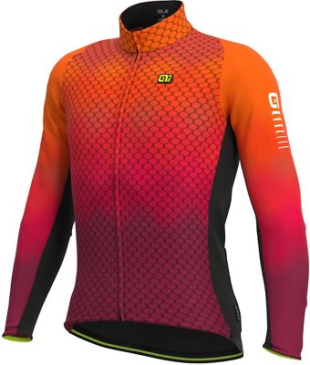 Alé REV1 Velocity Wind Long Sleeve Jersey  - Orange Black, Orange Black