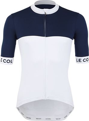 LE COL Sport Lightweight Cycling Jersey SS21 - White-Navy, White-Navy