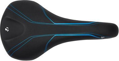 Bontrager Evo 1.5 Saddle - Noir/Cyan, Noir/Cyan