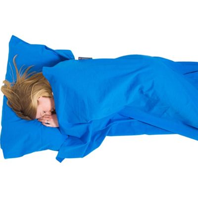Lifeventure Cotton Sleeping Bag Liner Anti-Bac SS21 - Bleu, Bleu