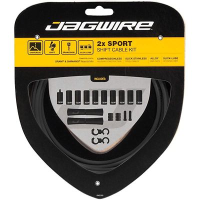 Jagwire 2x Sport Shift Gear Cable Kit - One Size}
