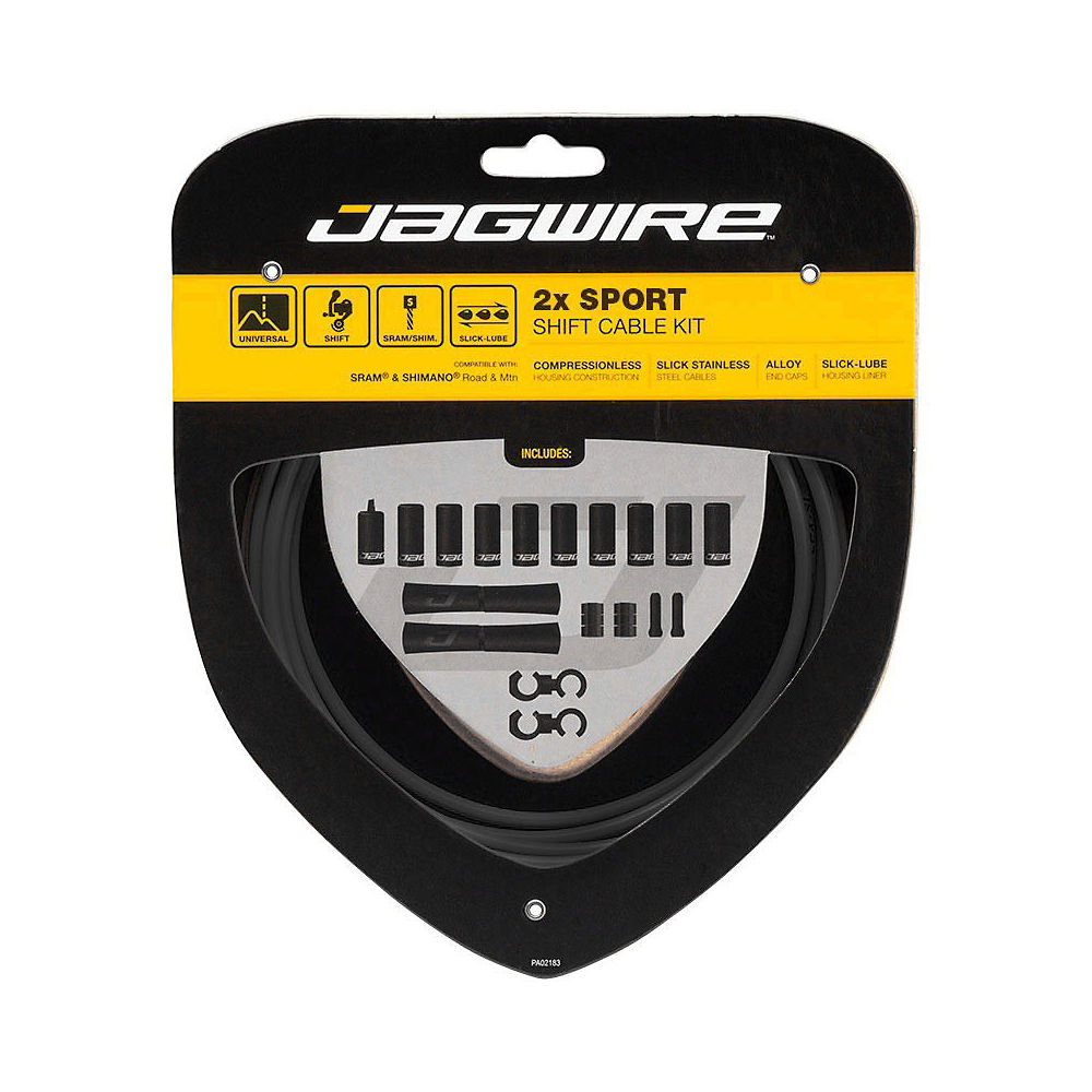 Jagwire 2x Sport Shift Gear Cable Kit - One Size}