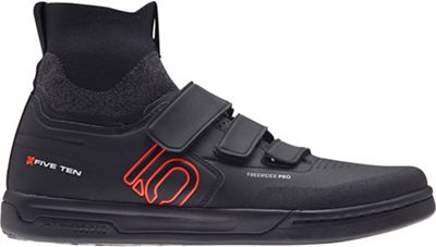 Five Ten Freerider Pro Mid V MTB Cycling Shoes AW21 - Black-Solar Red-Grey - UK 11}, Black-Solar Red-Grey