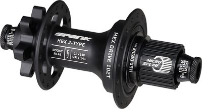 Spank Hex Drive Rear Hub - Black - 32H-12mmx148mm}, Black