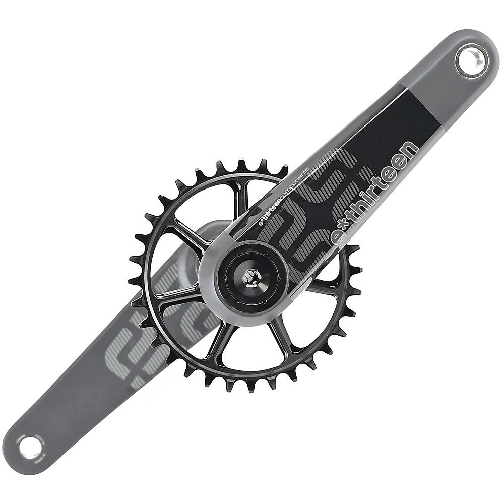 E Thirteen TRS Race Carbon Gen4 Crankset - Black, Black