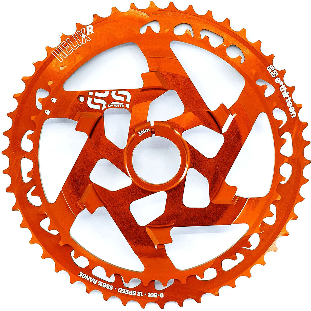 Vitesses pour cassette E Thirteen Helix (12 vitesses) - Naranja - 42-50t, Naranja