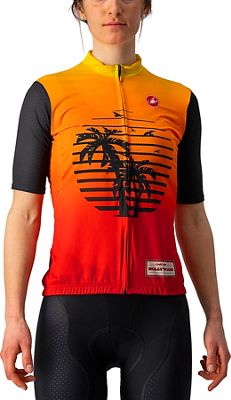 Castelli Women's Hollywood Competizione Jersey - Hollywood Sunset - XL}, Hollywood Sunset