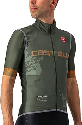 Castelli Graffiti Pro Light Wind Cycling Vest SS21 - Street Art Cypress - XXL, Street Art Cypress