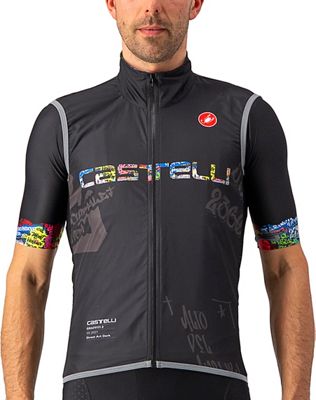 Castelli Graffiti Pro Light Wind Cycling Vest SS21 - Street Art Dark, Street Art Dark